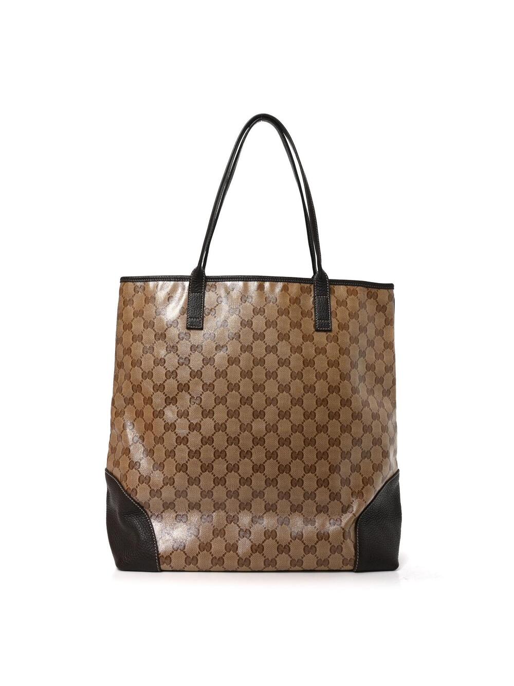 Gucci Crystal Shopping Tote Dark Brown #368244G69B